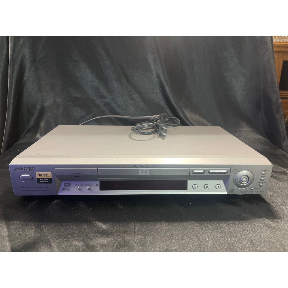 Sony DVP-NS715P CD DVD Player Silver Progressive Scan Dolby Digital DTS WORKS